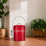 Red Compost Bin With Handle - Bargainia.com - 5018705727844