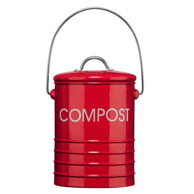 Red Compost Bin With Handle - Bargainia.com - 5018705727844