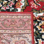 Red & Cream Traditional Medallion Hard Wearing Runner Mat - Texas - Bargainia.com - 