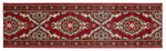 Red & Cream Traditional Medallion Hard Wearing Runner Mat - Texas - Bargainia.com - 