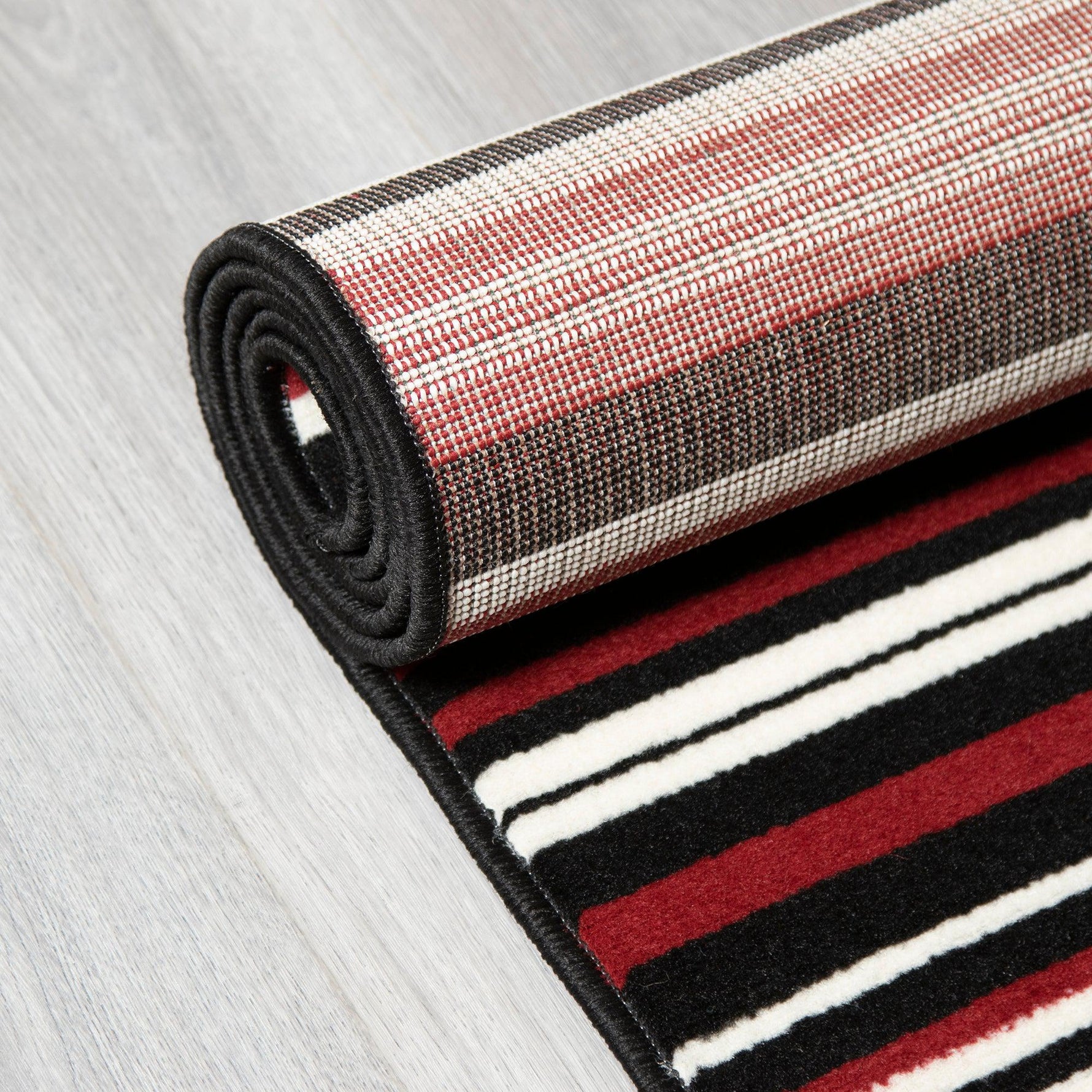 Red Lines Hard Wearing Runner Mat - Texas - Bargainia.com - 