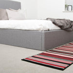Red Lines Hard Wearing Runner Mat - Texas - Bargainia.com - 
