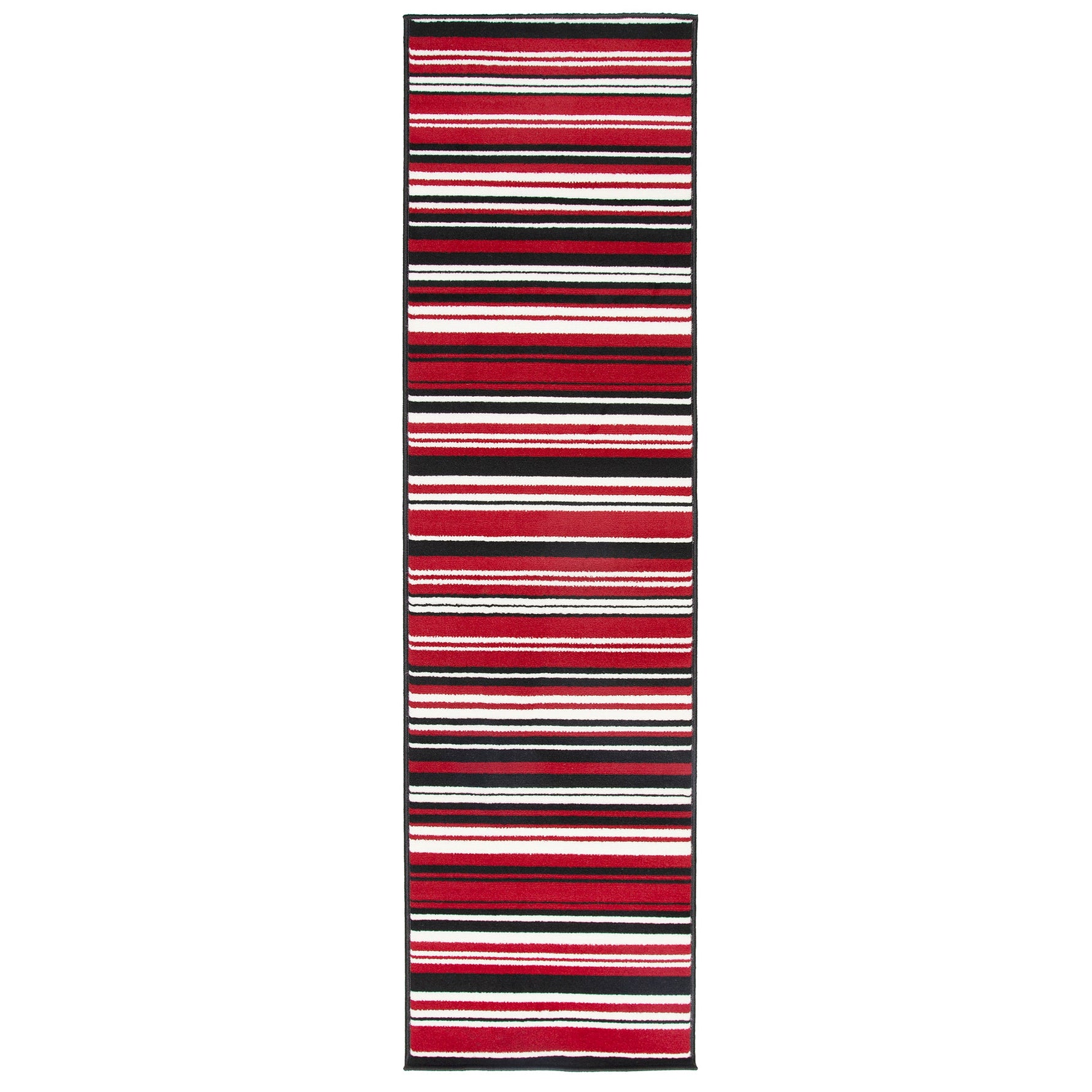 Red Lines Hard Wearing Runner Mat - Texas - Bargainia.com - 