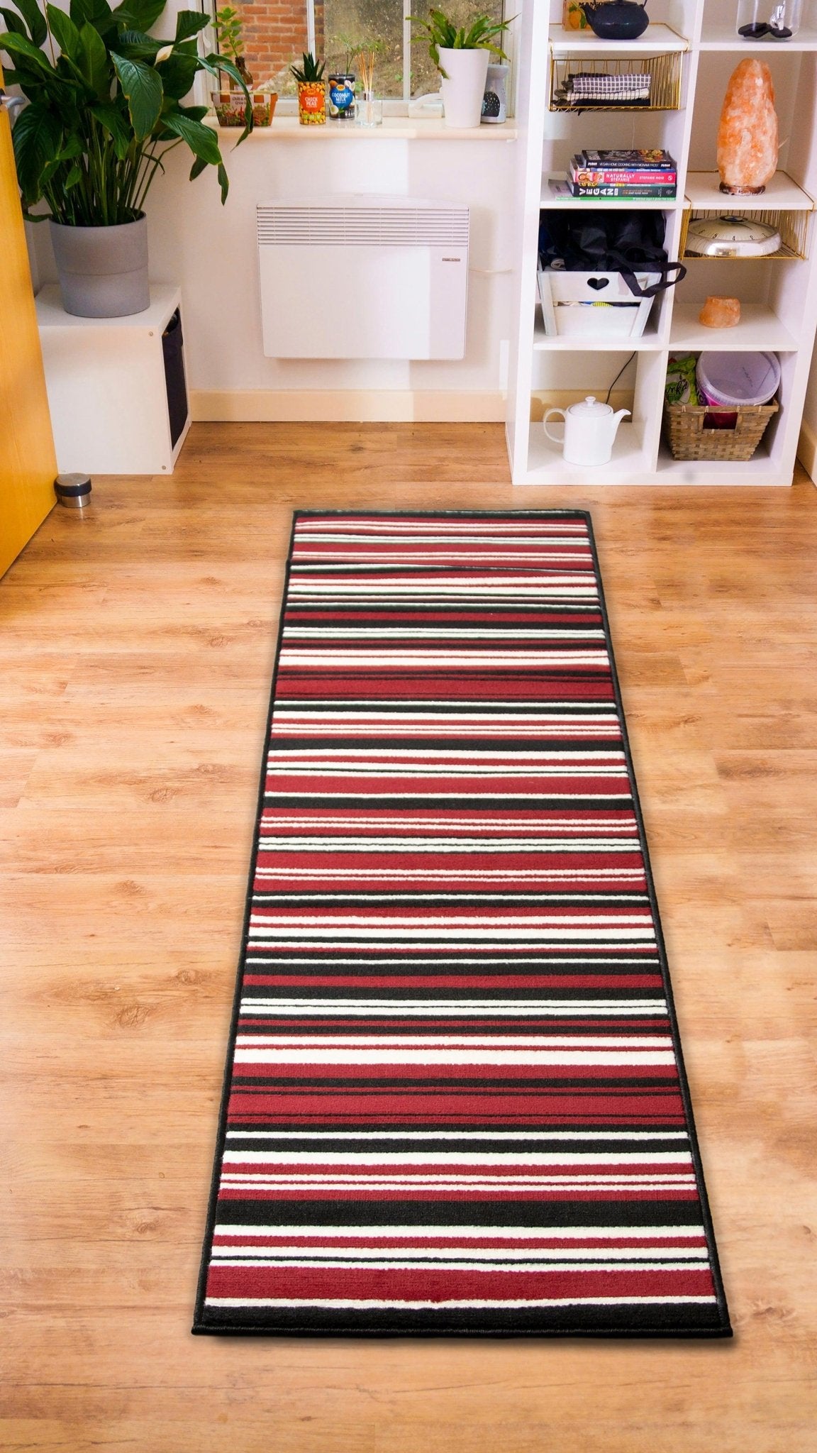 Red Lines Hard Wearing Runner Mat - Texas - Bargainia.com - 5056150271192 - RNR-TXS-1581-R011-04FT