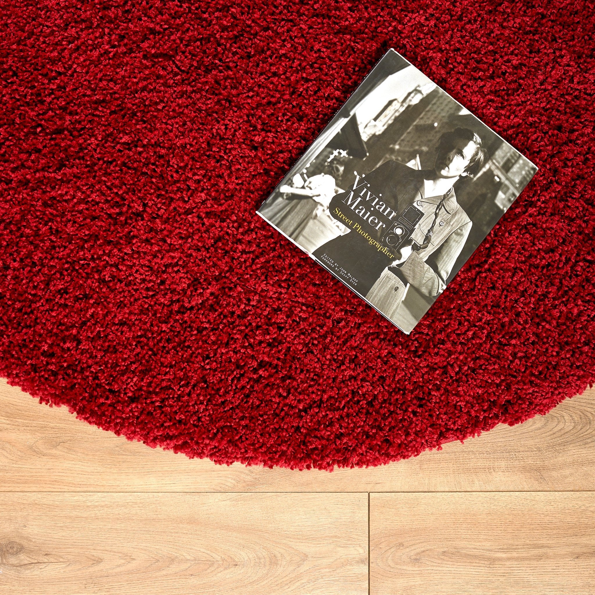 Red Thick Shaggy Rug - California Rugs Rug Masters