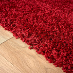 Red Thick Shaggy Rug - California - Bargainia.com - 