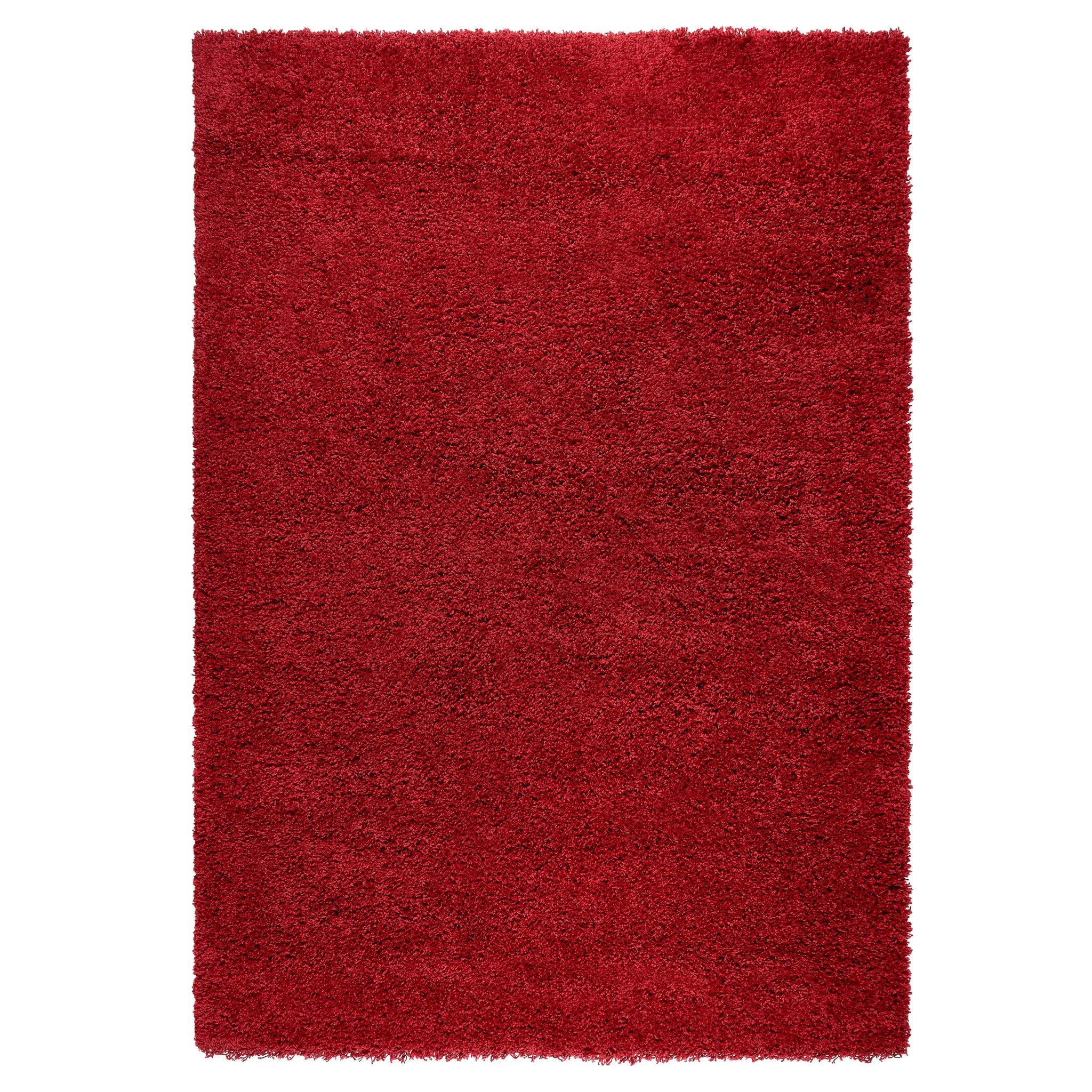 Red Thick Shaggy Rug - California Rugs Rug Masters