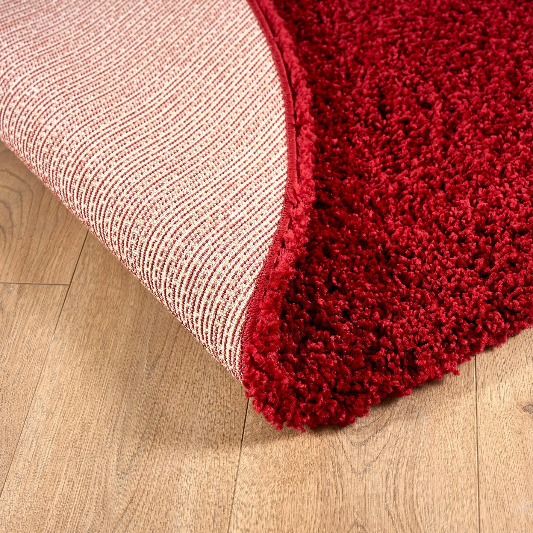 Red Thick Shaggy Rug - California - Bargainia.com - 