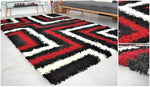 Red Tides Thick Shaggy Rug - California - Bargainia.com - 