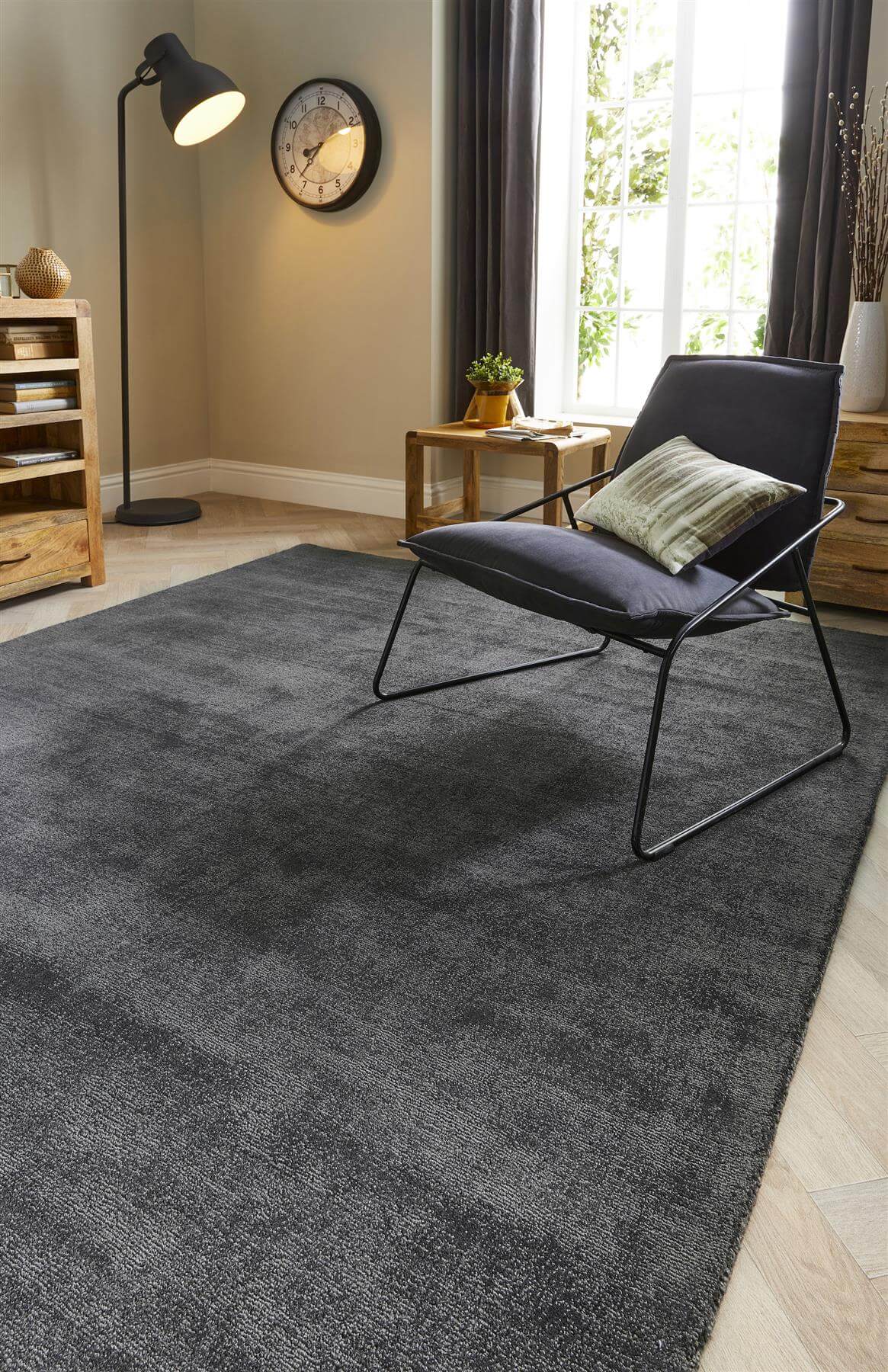 Reef Dark Grey Eco - Friendly Rug - Bargainia.com - 5026134595330 - REEFXX_DRKGRY_120X170