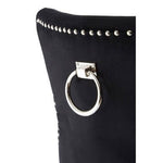 Regents Park Black Cotton Velvet Dining Chair - Bargainia.com - 5018705791197