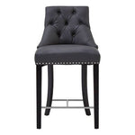 Regents Park Grey Faux Leather Bar Chair - Bargainia.com - 5018705414522