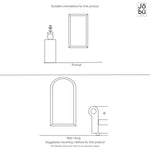 Rei - Round Gold Metal Circle Mirror - 50cm x 50cm - Bargainia.com - 