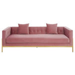 Rena 3 Seat Pink Sofa - Bargainia.com - 