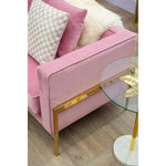 Rena 3 Seat Pink Sofa - Bargainia.com - 