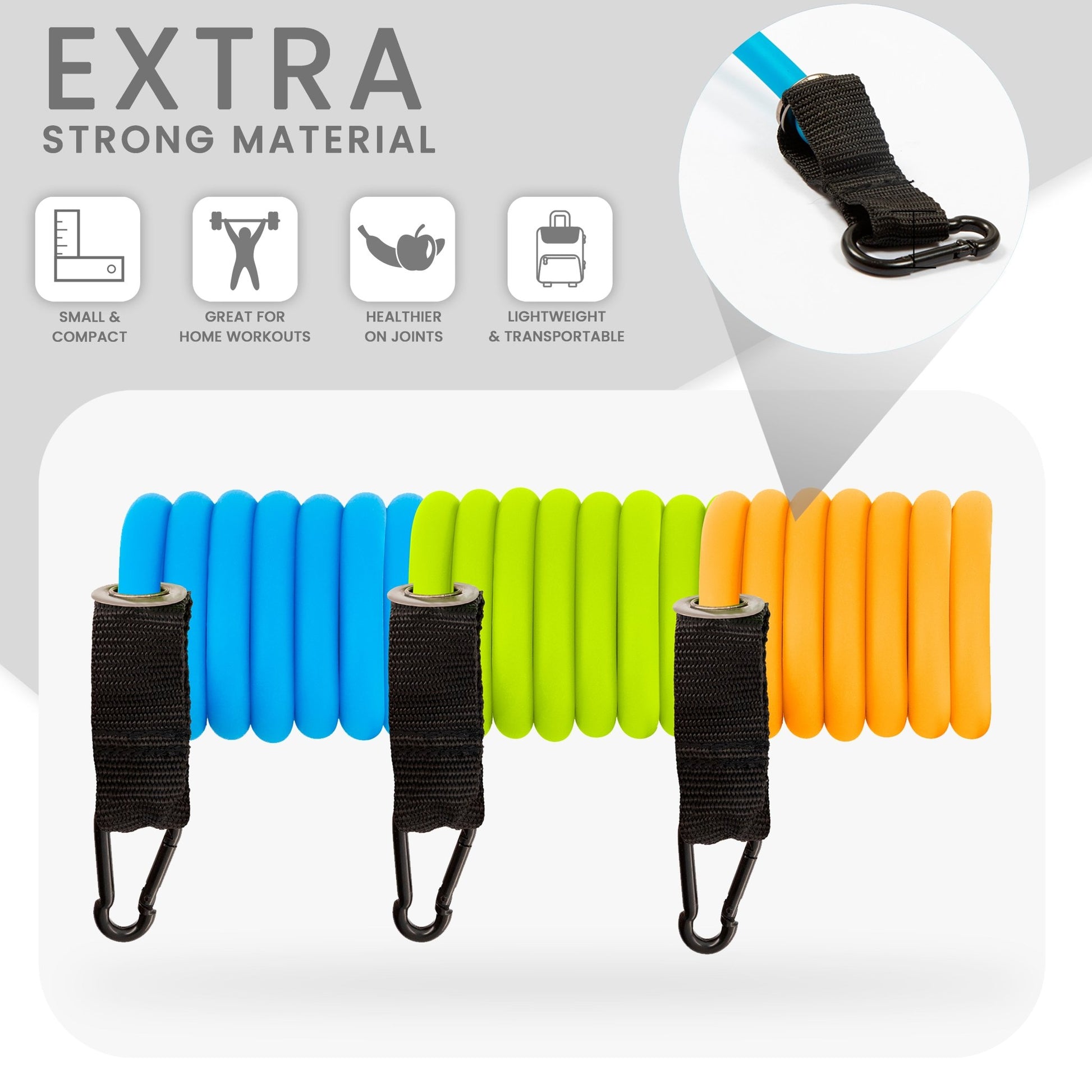 Resistance Bands Exercise Fitness Tubes With Handles Set Fitness Clearance