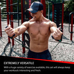 Resistance Bands Exercise Fitness Tubes With Handles Set - Bargainia.com - 