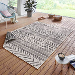 Reversible Geometric Indoor - Outdoor Flatweave Rug - Bargainia.com - 