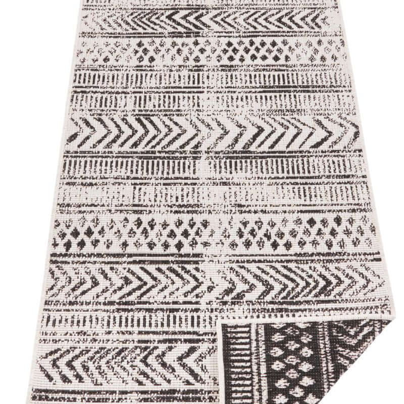 Reversible Geometric Indoor - Outdoor Flatweave Rug - Bargainia.com - 
