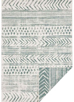 Reversible Geometric Indoor - Outdoor Flatweave Rug - Bargainia.com - 