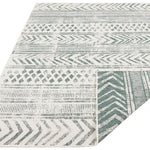 Reversible Geometric Indoor - Outdoor Flatweave Rug - Bargainia.com - 
