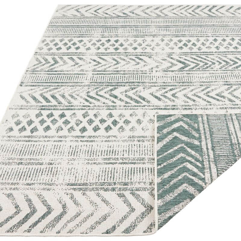 Reversible Geometric Indoor - Outdoor Flatweave Rug - Bargainia.com - 4260628029517 - 103861-80x150