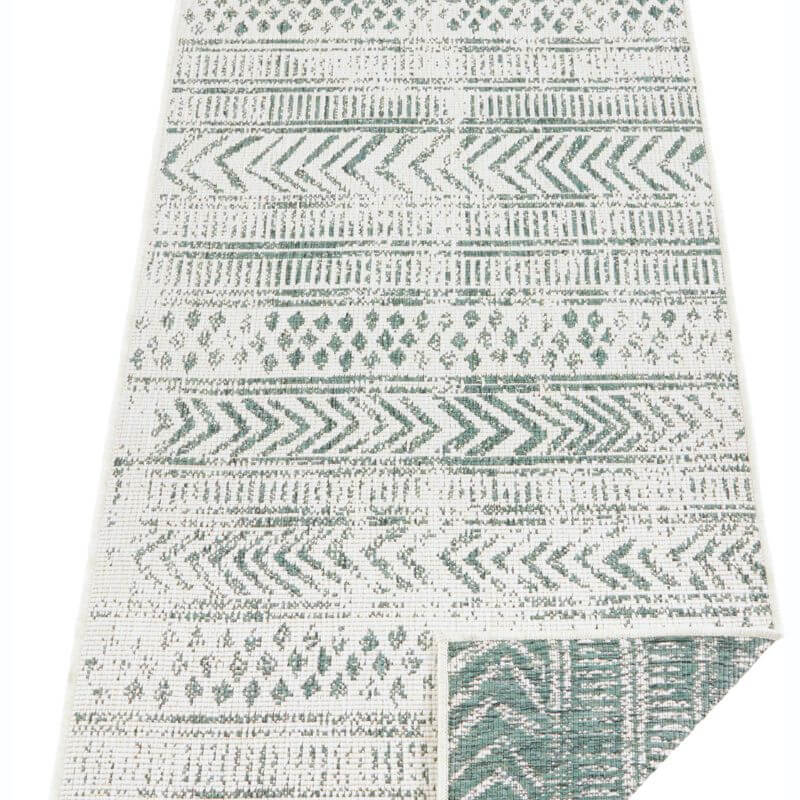 Reversible Geometric Indoor - Outdoor Flatweave Rug - Bargainia.com - 