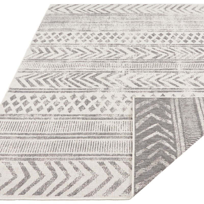 Reversible Geometric Indoor - Outdoor Flatweave Rug - Bargainia.com - 4260628029579 - 103862-80x150