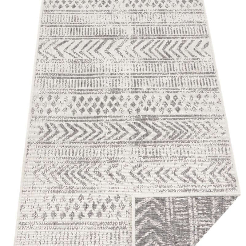 Reversible Geometric Indoor - Outdoor Flatweave Rug - Bargainia.com - 