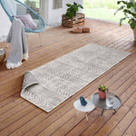 Reversible Geometric Indoor - Outdoor Flatweave Rug - Bargainia.com - 