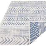 Reversible Geometric Indoor - Outdoor Flatweave Rug - Bargainia.com - 