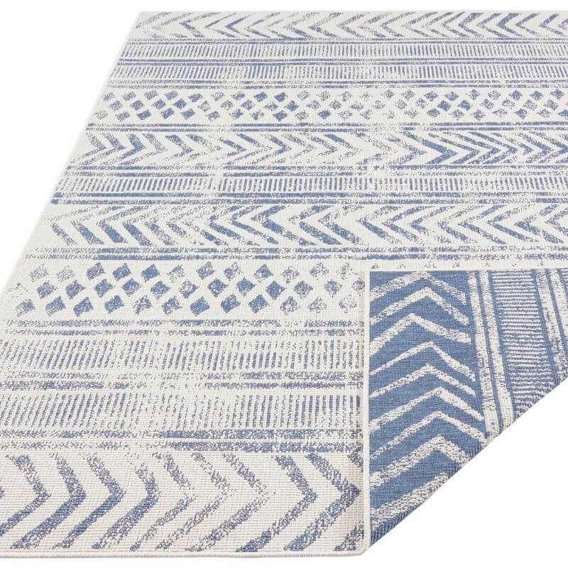 Reversible Geometric Indoor - Outdoor Flatweave Rug - Bargainia.com - 4260628029630 - 103863-80x150