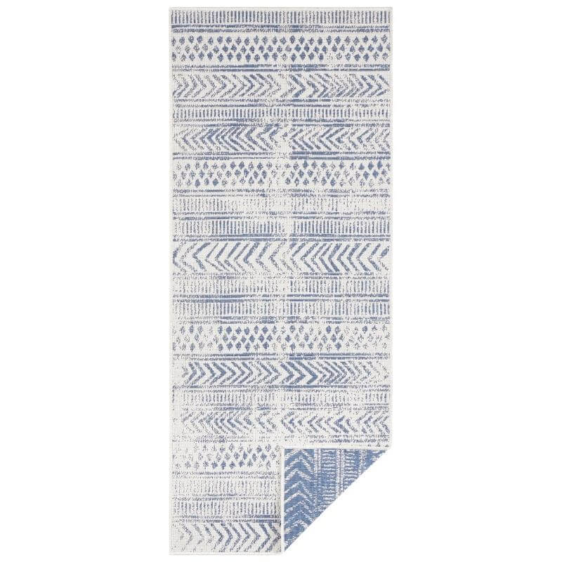 Reversible Geometric Indoor - Outdoor Flatweave Rug - Bargainia.com - 4260628029647 - 103863-80x250