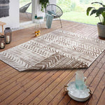 Reversible Geometric Indoor - Outdoor Flatweave Rug - Bargainia.com - 