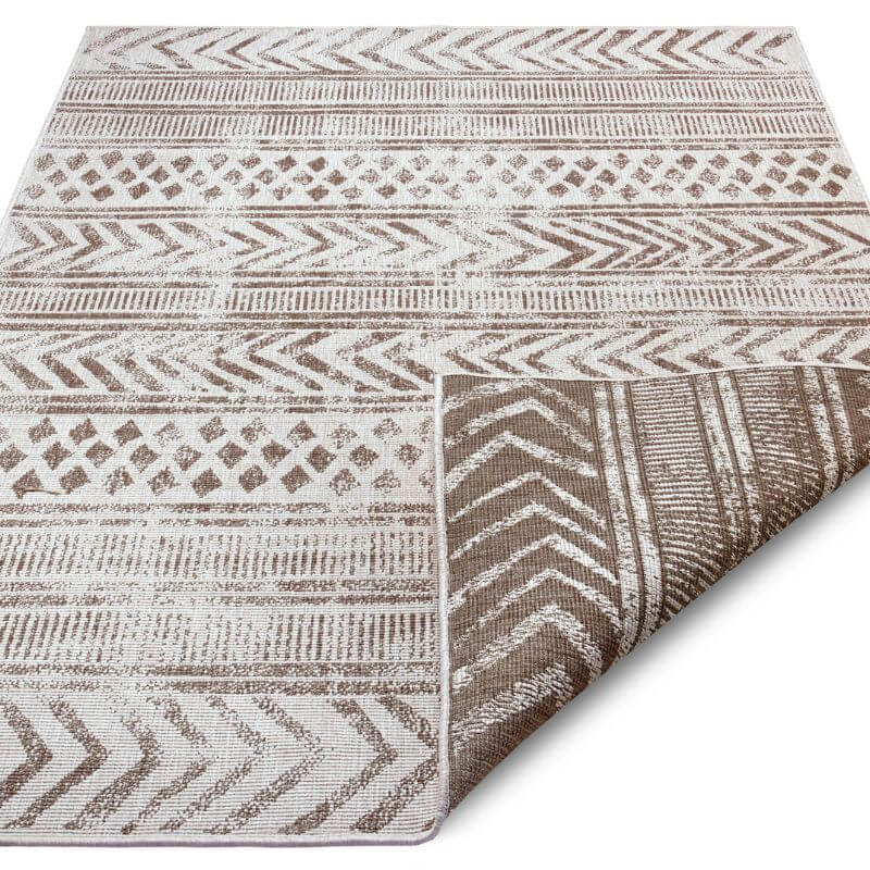 Reversible Geometric Indoor - Outdoor Flatweave Rug - Bargainia.com - 4260770243441 - 105416-80x150