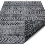Reversible Geometric Indoor - Outdoor Flatweave Rug - Bargainia.com - 