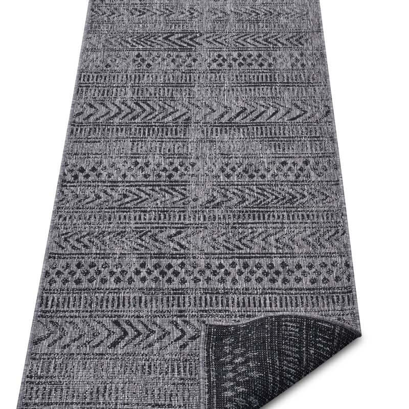 Reversible Geometric Indoor - Outdoor Flatweave Rug - Bargainia.com - 