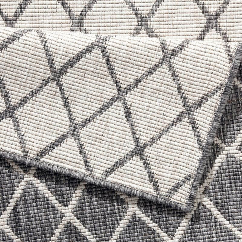 Reversible Indoor - Outdoor Geometric Flatweave Rug - Bargainia.com - 