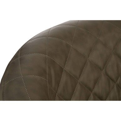 Richy Brown Leather Effect Accent Chair - Bargainia.com - 5018705414355