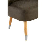 Richy Brown Leather Effect Accent Chair - Bargainia.com - 5018705414355