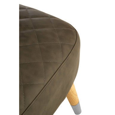 Richy Brown Leather Effect Accent Chair - Bargainia.com - 5018705414355
