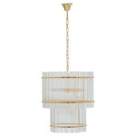 Ritz Six Bulb Glass Pendant Light - Bargainia.com - 5018705493152