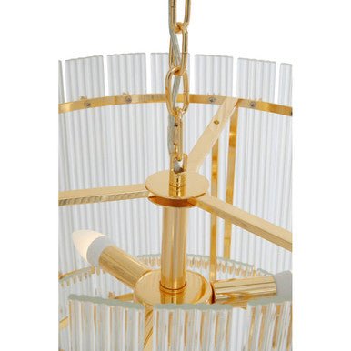 Ritz Six Bulb Glass Pendant Light - Bargainia.com - 5018705493152