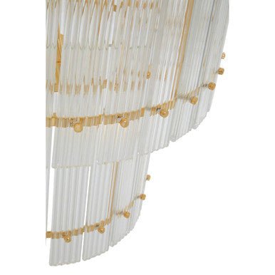 Ritz Six Bulb Glass Pendant Light - Bargainia.com - 5018705493152