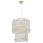 Ritz Six Bulb Glass Pendant Light - Bargainia.com - 5018705493152