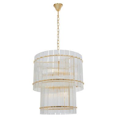Ritz Six Bulb Glass Pendant Light - Bargainia.com - 5018705493152