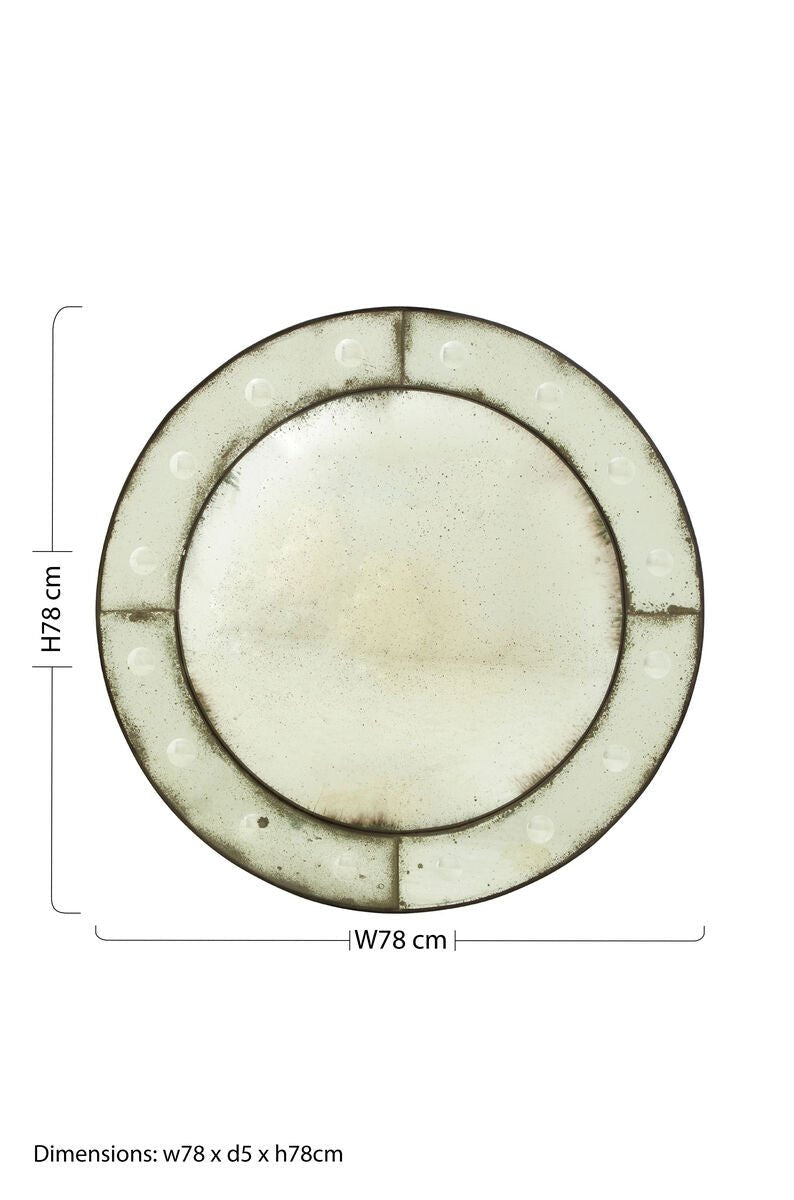 Riza Bubble Effect Convex Wall Mirror - Bargainia.com - 5018705435909