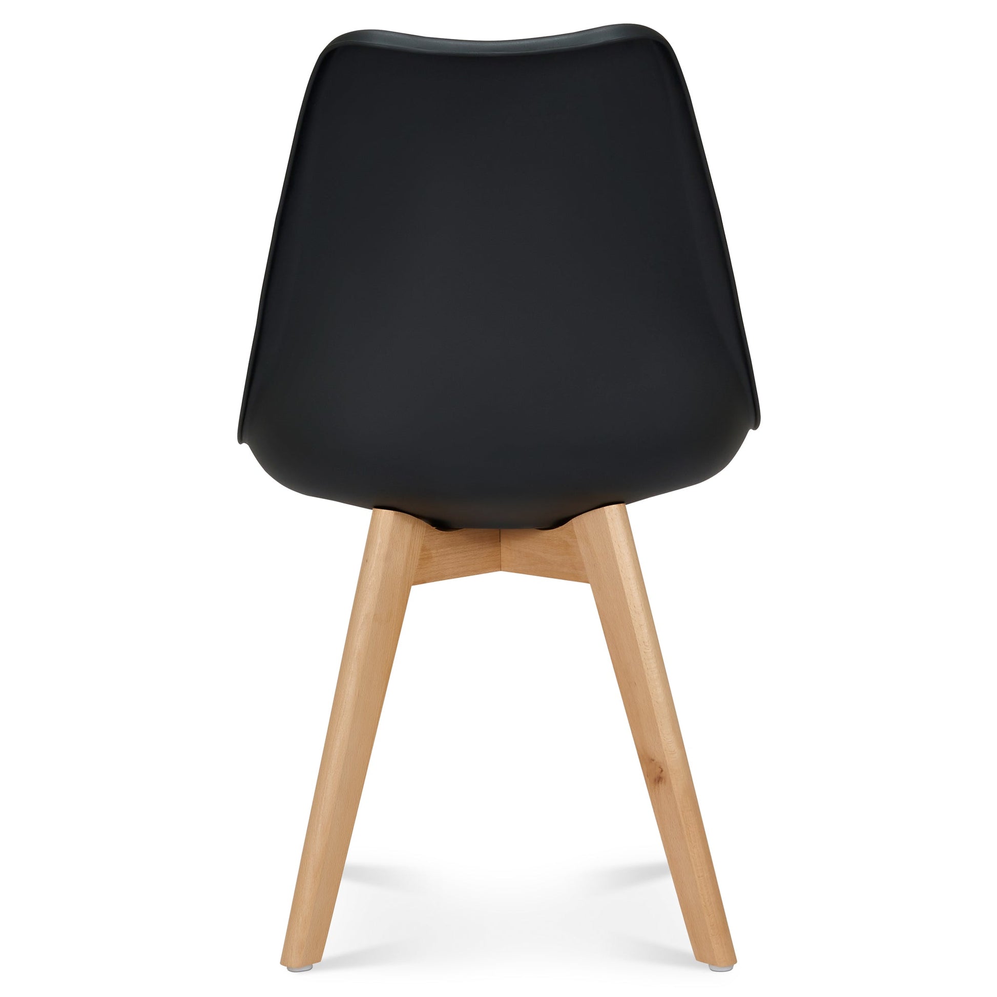 Rocco Tulip Dining Chairs - Black Bargainia