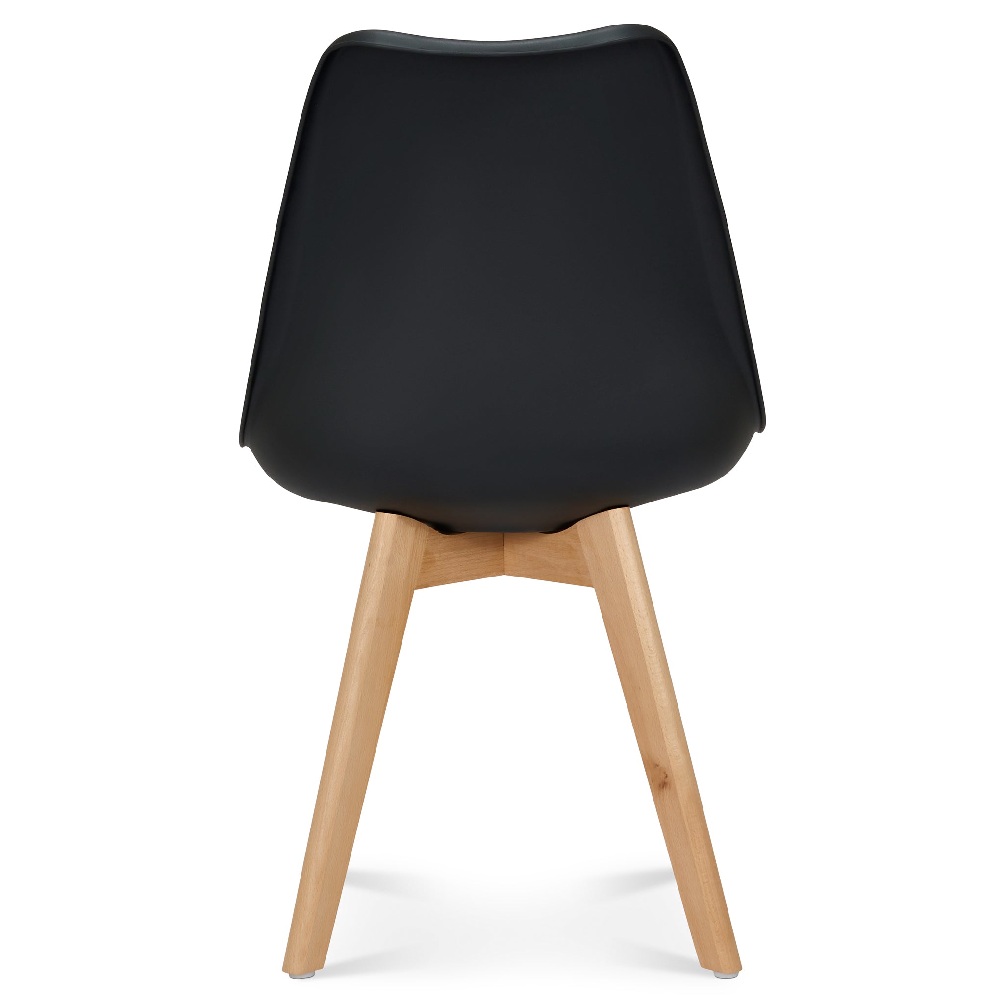 Rocco Tulip Dining Chairs - Black Bargainia