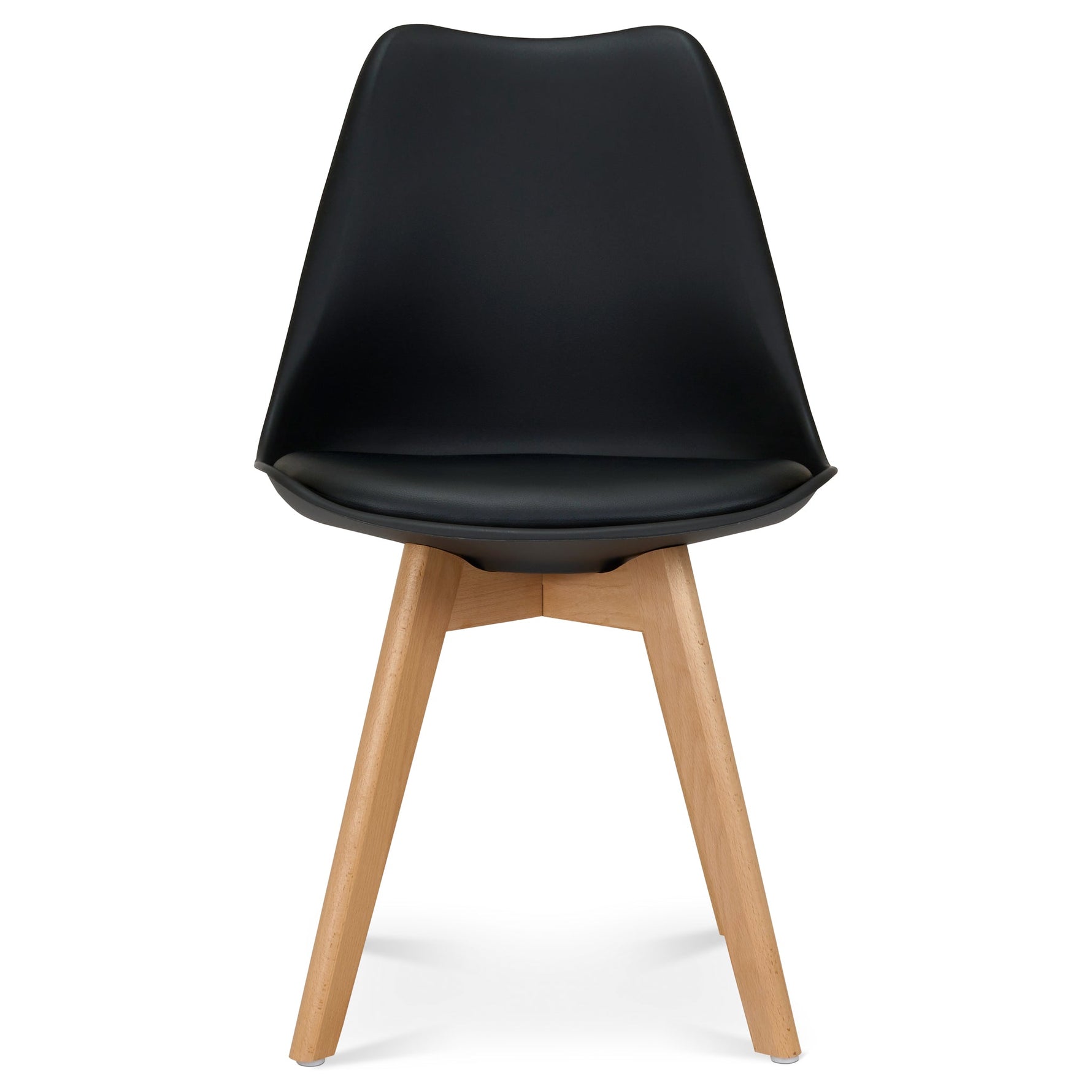 Rocco Tulip Dining Chairs - Black - Bargainia.com - 